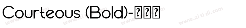 Courteous (Bold)字体转换